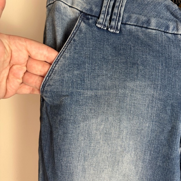 Lucky Brand Vintage? Y2K Kick Flare Cotton Flap Back Pockets Trouser Jeans 10/30 - Picture 6 of 16